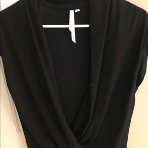 Beautiful black sleeveless Nordstrom wrap blouse!